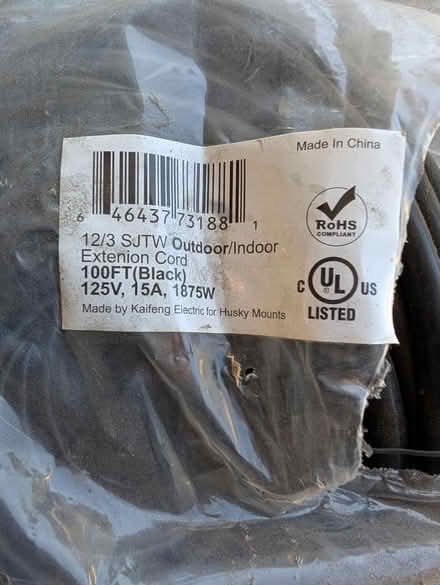 Photo of free 100ft Indoor/Outdoor extension cord (El Cerrito) #2