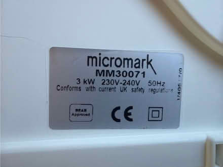 Photo of free Micromark 3kw fan heater/ summer fan. (Welling DA16) #1