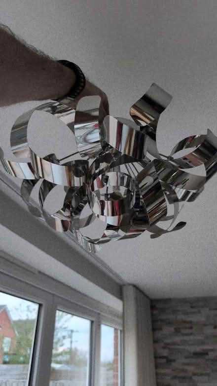 Photo of free Chrome Ribbon Light Fixture (Gilesgate DH1) #2