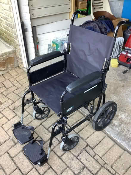 Photo of free Fully foldable stainless steel framed Lomax wheelchair. (Lower Walkley S6) #2