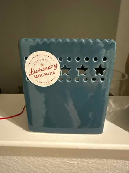 Photo of free Ceramic Luminary Candle holder (San Antonio shopping center) #1