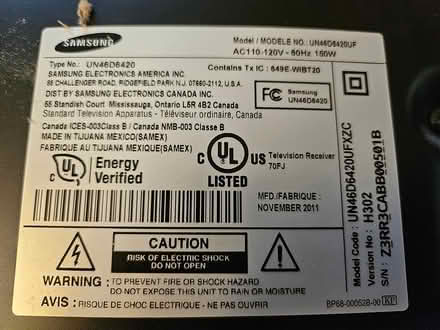 Photo of free 45" Samsung Smart TV (Prince Edward and Dundas) #1