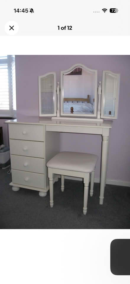 Photo of Dressing table with mirror and seat (Lazonby CA10) #1