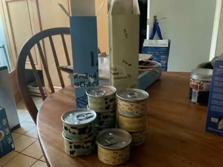 Photo of free 26 Tins of Fuzzball cat food (Kidlington OX5) #1