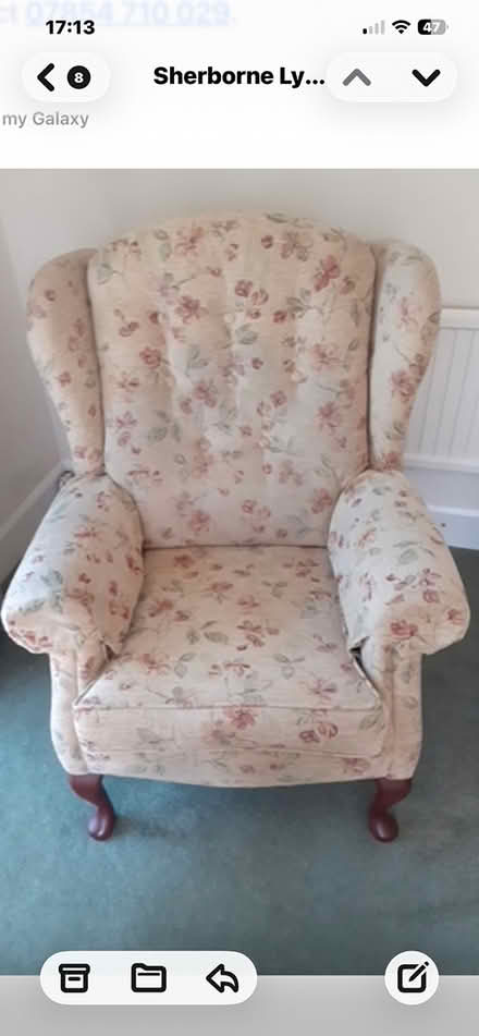 Photo of free Sherborne Lynton Fireside chair (Sidlesham PO20) #1