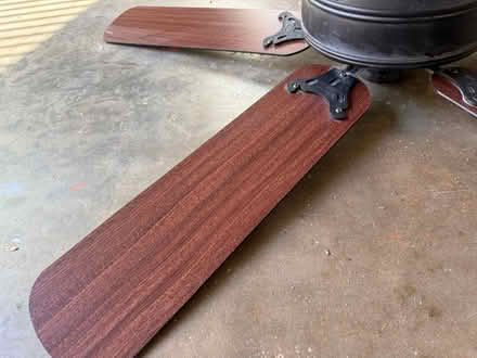 Photo of free Ceiling fan: Reversible Black/Wood (University) #4