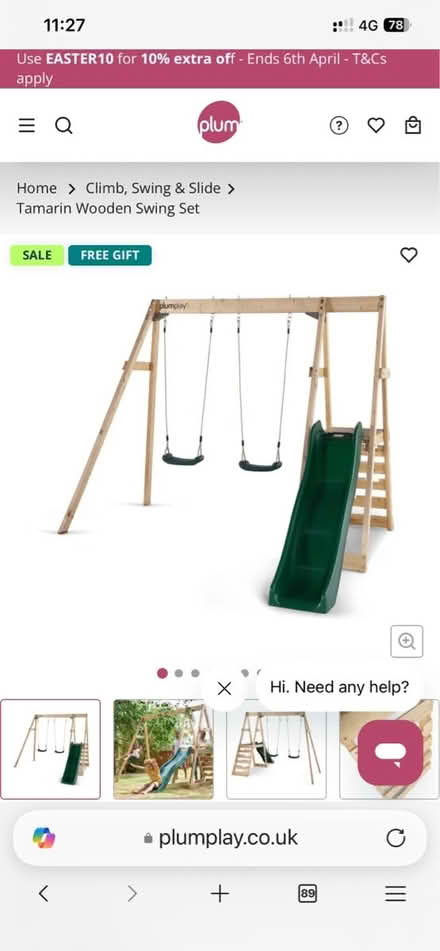 Photo of free Play swing and slide (Kt234bs) #3