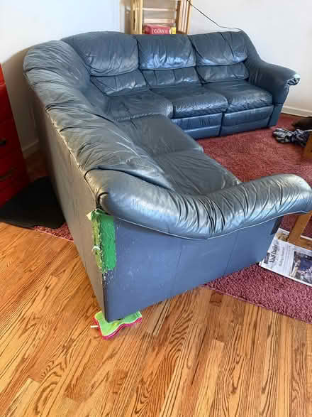 Photo of free Large leather sectional sofa (Eagle, Colorado) #3