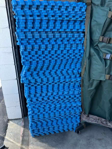 Photo of free Stack of Used 18” x 18” Foam Tiles (Campbell Storage) #1