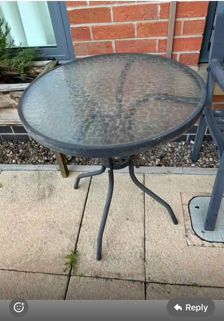 Photo of free Metal and Glass Garden Table (Malvern Link WR14) #1