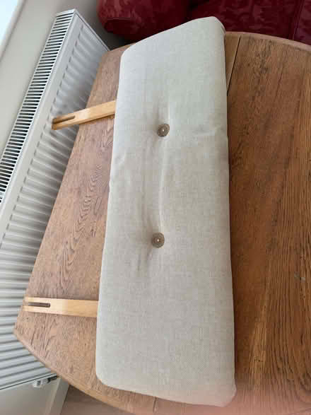 Photo of free Single bed headboard - recently reupholstered (Dutton PR3) #1