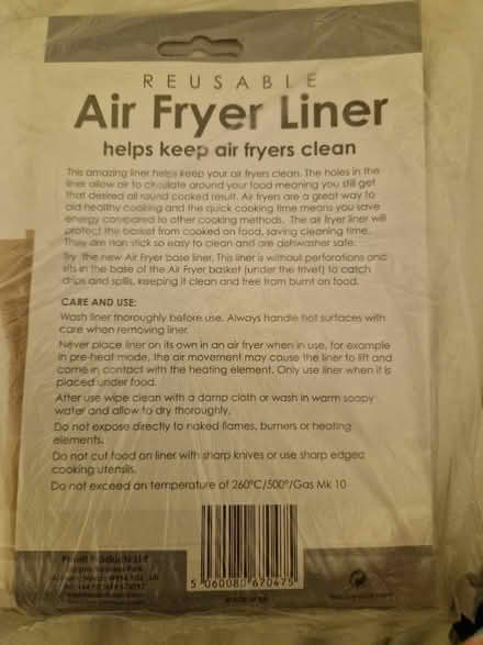 Photo of free Air fryer liner reusable (Sparkhill B13) #2