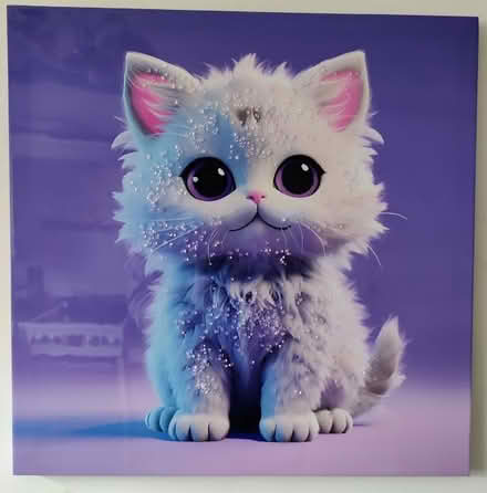 Photo of free Adorable Kitten Purple Gloss Canvas - Purple (Mansfield NG19) #1