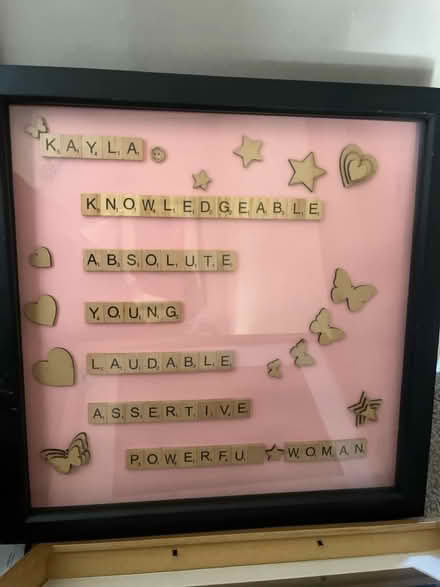 Photo of free Home made scrabble word frame (Stevenage SG2) #1