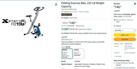 Photo of free Exercise bike (Metuchen on Hwy 27 near Costco) #1