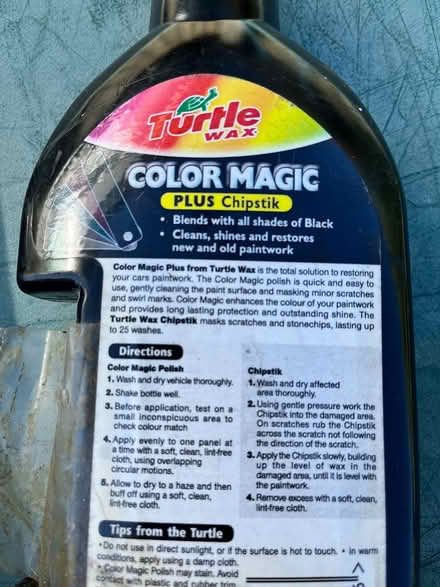 Photo of free Turtle wax magic for black cars (Cm12 9pp) #3