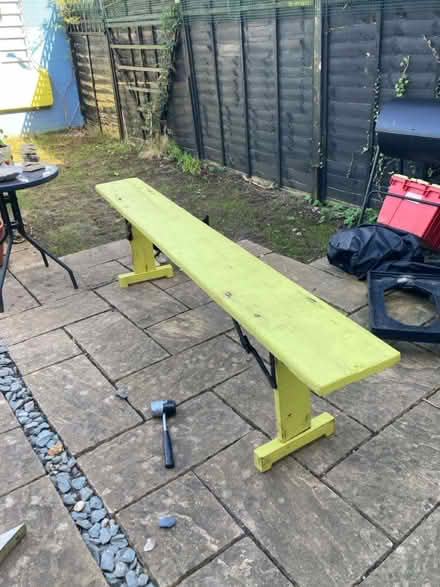 Photo of free German Bavarian Table and Bench Set (Keynsham) #3