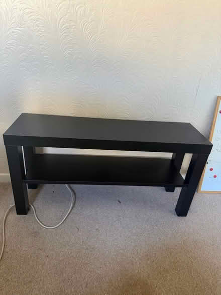 Photo of free Black tv stand/side table (NP7) #1