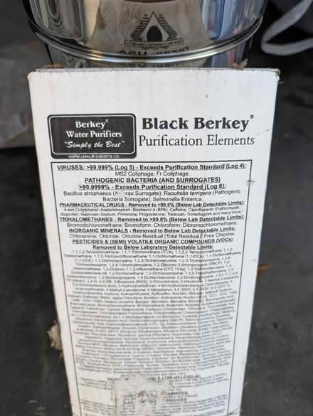 Photo of free [New] Berkey water filter (El Cerrito) #3