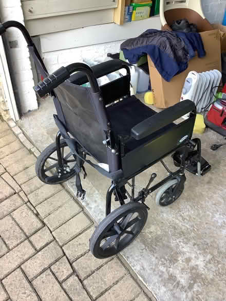Photo of free Fully foldable stainless steel framed Lomax wheelchair. (Lower Walkley S6) #3