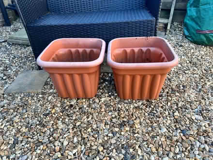 Photo of free 2 large plastic plant pots (St Albans AL4) #1