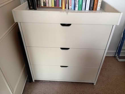 Photo of free White woiden baby change unit (Harrogate. HG1.) #1