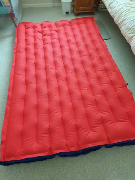 Photo of free Sturdy canvas & rubber double air bed with 2 pumps (Llandrindod LD1) #1