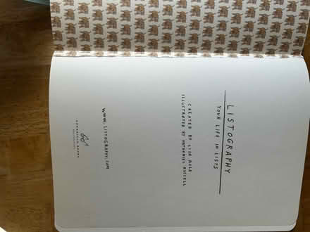 Photo of free Listograohy - Your Life In Lists (Wick. BH6) #2