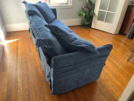 Photo of free Blue Love Seat in North Oakland (Near MacArthur BART) #4