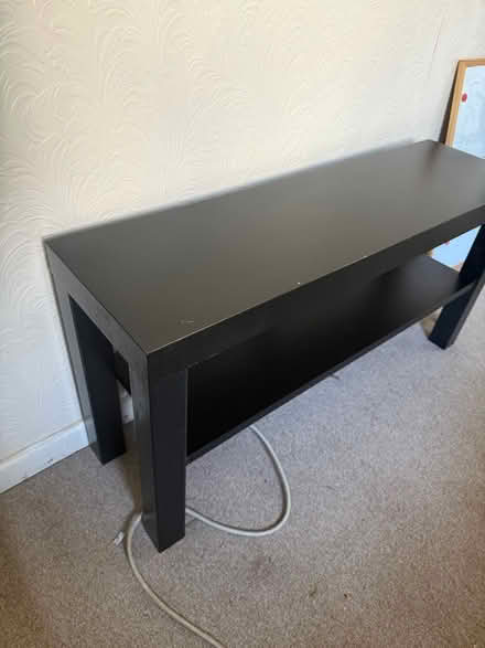 Photo of free Black tv stand/side table (NP7) #2