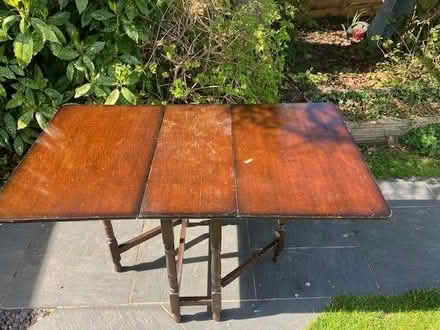 Photo of free A vintage dark wood gateleg table (Little Herberts GL53) #1