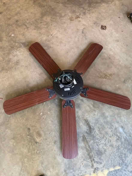 Photo of free Ceiling fan: Reversible Black/Wood (University) #3