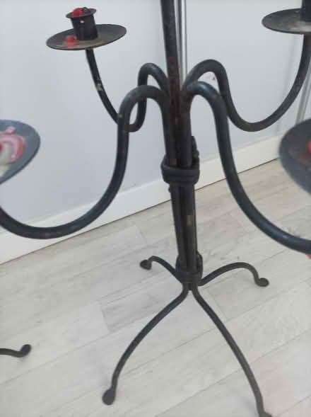 Photo of free black metal candlesticks (Letchworth SG6) #4