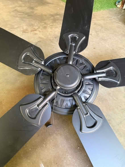 Photo of free Ceiling fan: Reversible Black/Wood (University) #2