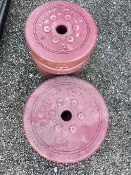 Photo of free Weightlifting weights and bar (Windermere) #3