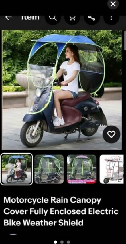 Photo of free Bike or moped canopy (Spitalfields E1) #2