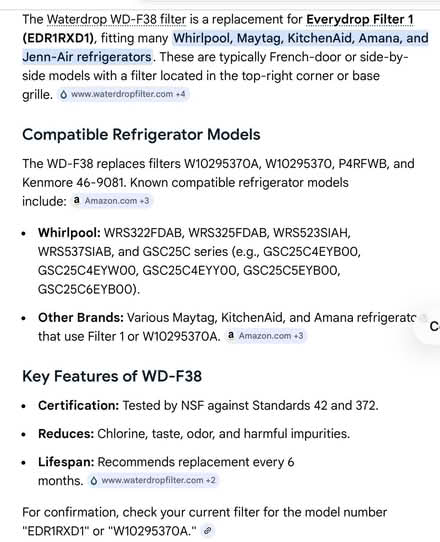 Photo of free Refrigerator Water Filters (Avalon NJ) #4