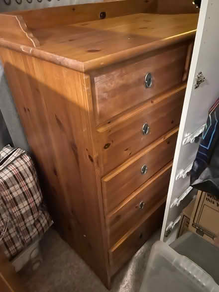 Photo of free Wooden Ikea chest of drawers (SW14) #1