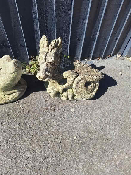 Photo of free Garden Ornaments, Dragon and Pigs (Old Woking GU22) #1