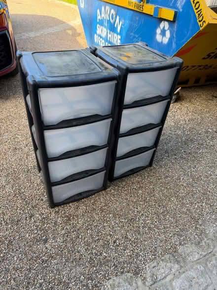 Photo of free 2x set of plastic storage drawers (Hersham KT12) #2