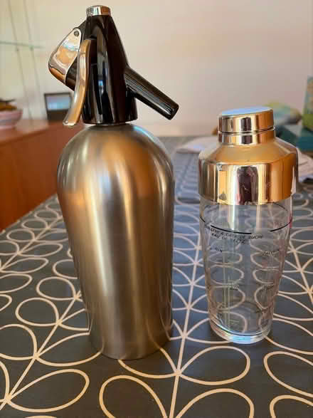 Photo of free Sparklers Soda Syphon and Cocktail Shaker (Mitcham's Corner CB4) #1