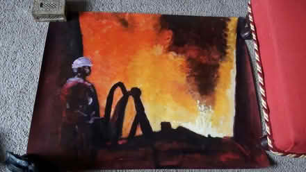 Photo of free Copy of painting of Brymbo steelworks (Blackrod BL6) #1