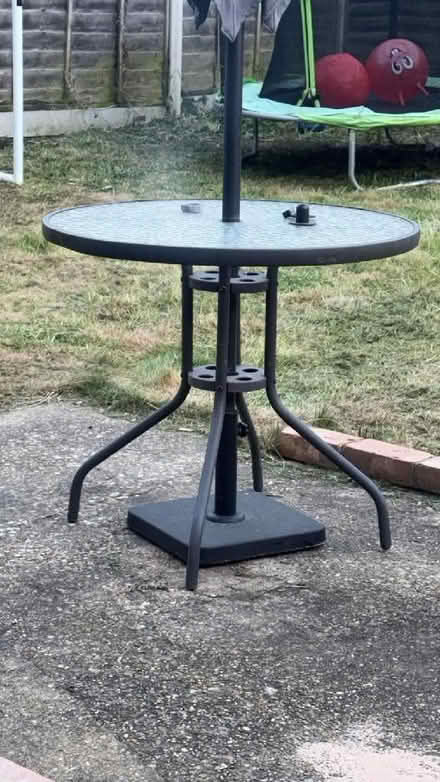 Photo of free Glass top patio table (Bellingham SE6) #1