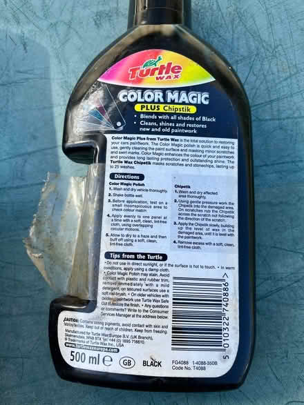 Photo of free Turtle wax magic for black cars (Cm12 9pp) #2