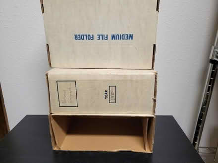Photo of free magazine file boxes (FC near RMHS) #1