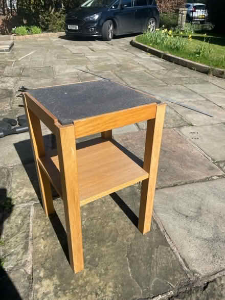 Photo of free Oak side table with slate top (S17 Dore) #1