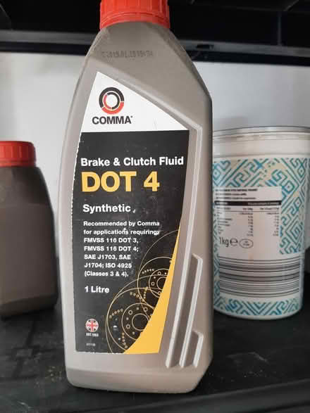 Photo of free DOT 4 Clutch/brake fluid 1L (Birds Marsh View, SN15) #1