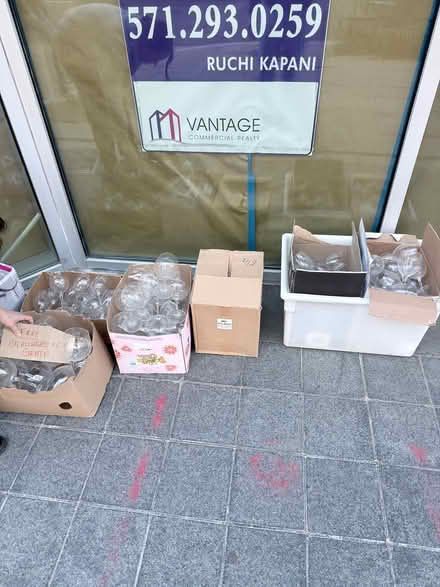 Photo of free Wine glasses by the box (Downtown) #2