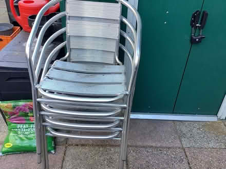 Photo of free 4 Light Aluminium Garden Chairs (Limehouse E14) #1