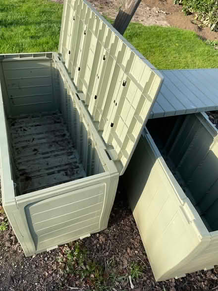 Photo of free Plastic garden storage boxes (Cuffley) #3